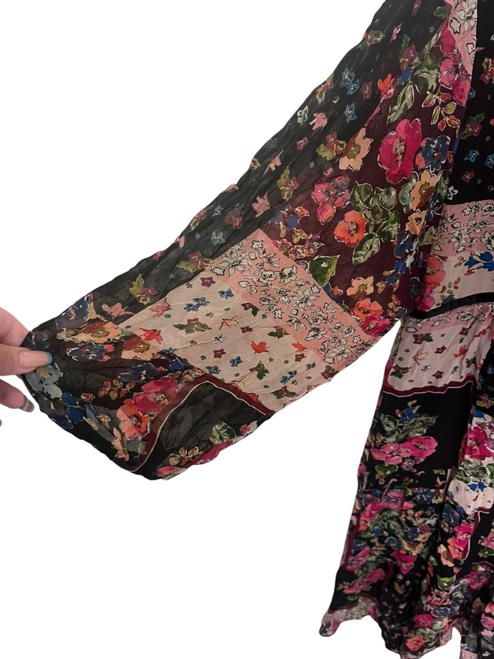 Johnny Was Boho Floral Patchwork Dress β Size XL πΈ - Picture 4 of 6